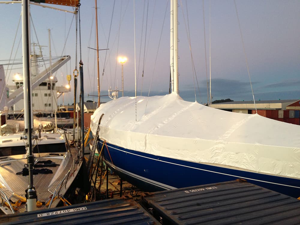 Shrinkwrap for Marine Refits